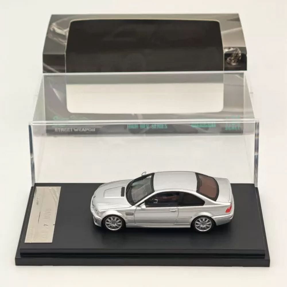 Voiture Miniature Street Weapon BMW E46 M3 1:64 - Série High Rev - Bleu - Neuf