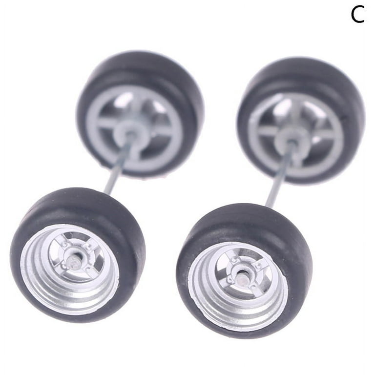 1 64 Wheels for Hotwheels with Rubber Tire Model Model Car Modified Parts Toys Power RefitCar Model Other