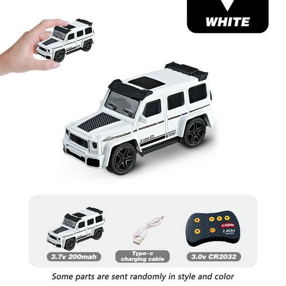 1: 64 mini large G remote control car, 2.4GHz dual frequency control, alloy body, adjustable speed and steering