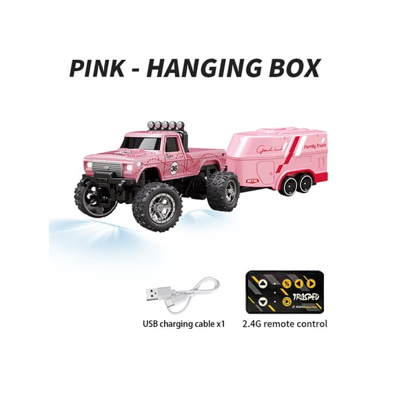 1∶64 mini remote control off-road vehicle, 2.4G,three speed proportional speed regulation, sturdy and anti drop alloy shell