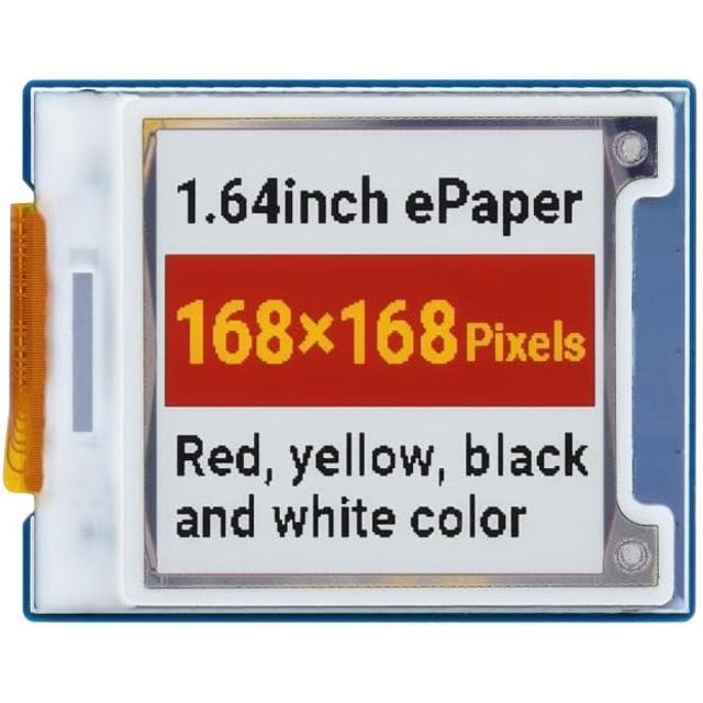 1.64Inch Square EPaper EInk (G) Display Module 168 × 168 Pixels