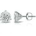 thumbnail image 1 of 1.65 Ct Round Cut White Diamond Stud Earring's in 14K White Gold Plated - Birthday Gift For Wife, 1 of 1