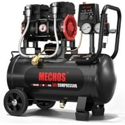 1.65 HP 110V Portable 116 Max PSI Oil-Free Air Compressor with 10 Gallon Steel Tank for Garage Tire Inflation