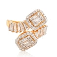 thumbnail image 1 of 1.65 TCW Baguette Shaped SI/HI Diamond Solid 18 Kt Yellow Gold Proposal Engagement Ring, 1 of 3