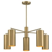 1-6508-5-127-Savoy House-Lio - 5 Light Chandelier In Modern Style-13 Inches Tall and 28 Inches Wide