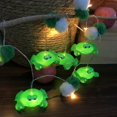 thumbnail image 1 of 1.65M 10 LED Crab Poms String Lights Battery Operated LED Fairy Green Crab Lights for Bedroom Children Room Birthday Beach Party Decoration, 1 of 15
