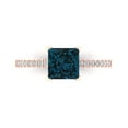 thumbnail image 1 of 1.62 ct Princess Cut Natural London Blue Topaz Solitaire with Accents Engagement Ring for Women in 18K Rose Gold, 1 of 5