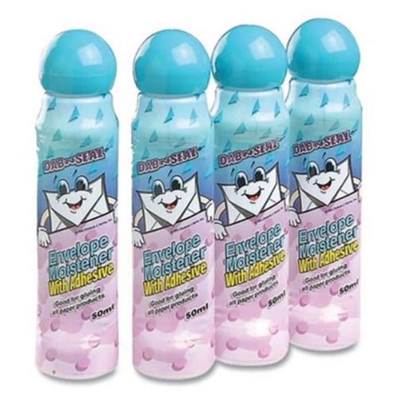 1.69 oz Envelope Moistener with Adhesive, Blue - Pack of 4