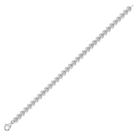 1/6CTW-DIA HEART BRACELET