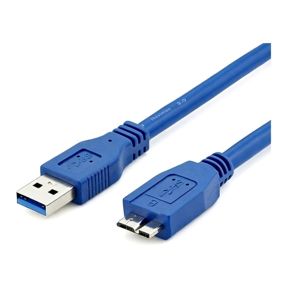 1.6FT USB 3.0 A to Micro B Cable, 5Gbps High Speed Data Transfer Cord for External Hard Drive HDD SSD, Portable Hard Disk Box, DSLR Camera, Compatible with WD Seagate Toshiba Samsung External Drives