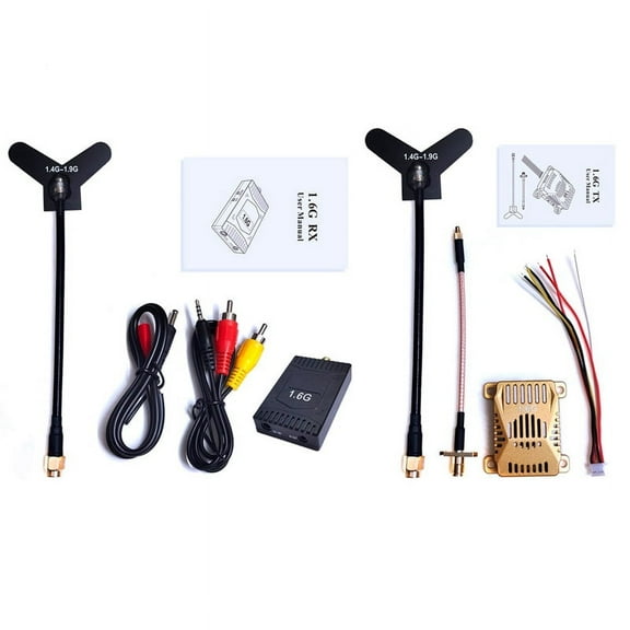 1.6G 3W FPV VTX VRX Kit 16CH FPV Aerial Transmitter and Receiver for FPV RC Racing Drone Long Range Transmission