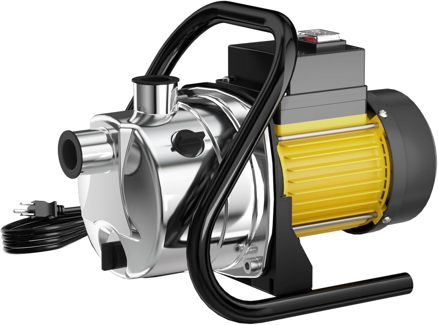 1.6HP 1600GPH Water Transfer Pump Shallow Well Pump Electric Garden Pressure Booster Pumps for Pool Draining Farm Irrigation Lake Lawn Sprinkler System