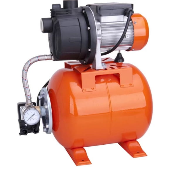 1.6HP Shallow Well Pump with Pressure Tank, Stainless Steel, 115V Irrigation Pump, Automatic Water Booster Jet Pump for Home, Garden, Lawn