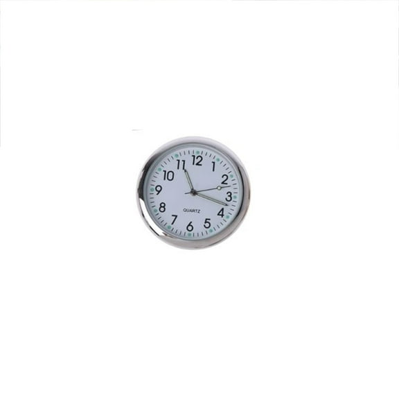 1.6Inch Mini Luminous Analog Dashboard Clock, Quartz Stick-On Car Vent Mounted Timepiece Watch for Motorcycle Bike, Pocket Battery Powered Small Decorative Clock Travel