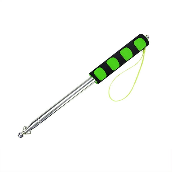 1.6M Telescopic Handheld Flagpoles with Clips, 5 Feet Thick Portable Stainless Steel Telescopic Banner Flag Pole - Tour Guide Flag Pole - Teaching Pointer Stick - (5 Ft, Red+Blue)