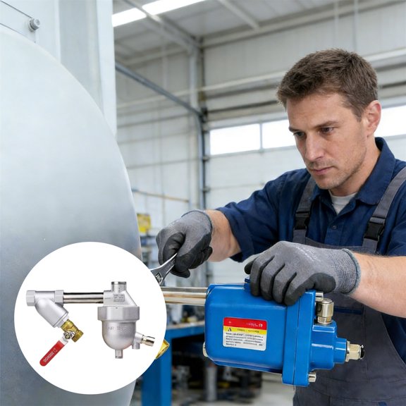 1.6Mpa Air Loss Automatic Drain for Air Compressor - Zero-Electricity Auto Drain with Filter, Aluminum Alloy Construction for Industrial Use