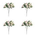 thumbnail image 1 of 1-6PC 12 Inch Artificial Mini Rose Bouquet Bridal Flower Fake Silk Rose Bulk for Valentine's Day Wedding Bridal Shower Home Office Garden Decoration, 1 of 3