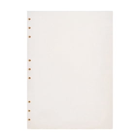 1-6PC B5 Refill Paper for 9 Ring Binder Journal Notebook 45 Sheets Squared Loose Leaf Punched Paper Blank Line Dot Grid Option for Personal Organizer Diary Refillable Planner