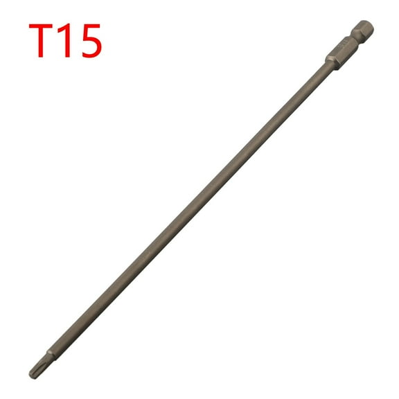 1/6Pc 200Mm Magnetic Torx Screwdriver Bit Alloy Steel for T10 T15 T20 T25 T27 T30 T15