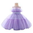thumbnail image 1 of 1-6T Christmas Birthday Wedding Toddler Girls Princess Dress Ruffle Ball Gown, 1 of 7