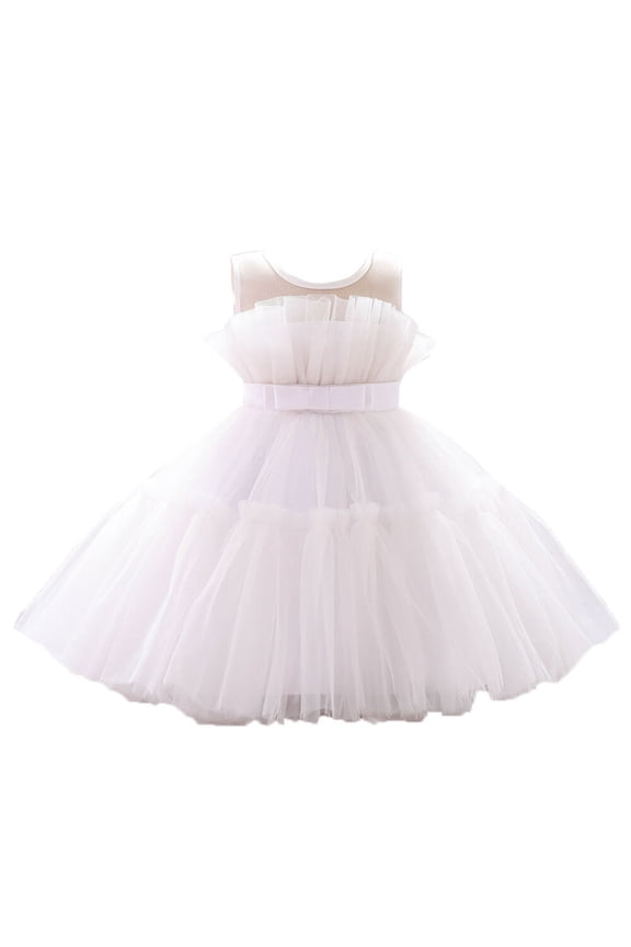 1-6T Christmas Birthday Wedding Toddler Girls Princess Dress Ruffle Ball Gown