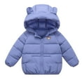 thumbnail image 1 of 1-6T Toddler Baby Girls Boys Winter Cartoon Coat Hooded Warm Outwear Kids Infant Jackets, 1 of 6