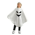 thumbnail image 1 of 1-6T Toddler Girls Boys Halloween Costumes Ghost Face Cloak, Esho Kids Halloween White Cape with Hat Outfits, 1 of 8