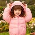 thumbnail image 1 of 1-6Y Toddler Boys Girls Winter Warm Hooded Puffer Coat Jacket Kids Casual Zipper Thickened Snow Clothes Overcoat Outerwear With Pockets, 1 of 8