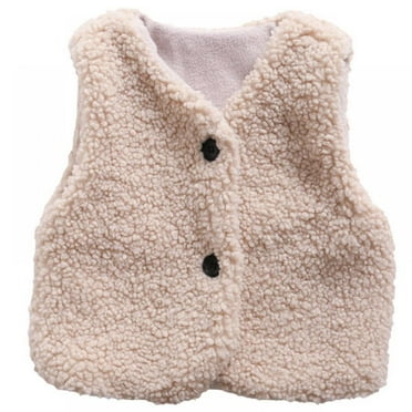 1-6Years Toddler Baby Girl Vest Outwear Sleeveless Waistcoat Warm Jacket Winter Jacket Warm Sleeveless Fall Winter Outwear