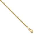 thumbnail image 1 of 1.6mm, 14k Yellow Gold, Diamond Cut Rope Chain Bracelet, 8 Inch, 1 of 3