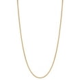 thumbnail image 1 of 1.6mm 24k Yellow Gold Plated Flat Curb Choker Chain Necklace, 18 inches, 1 of 7