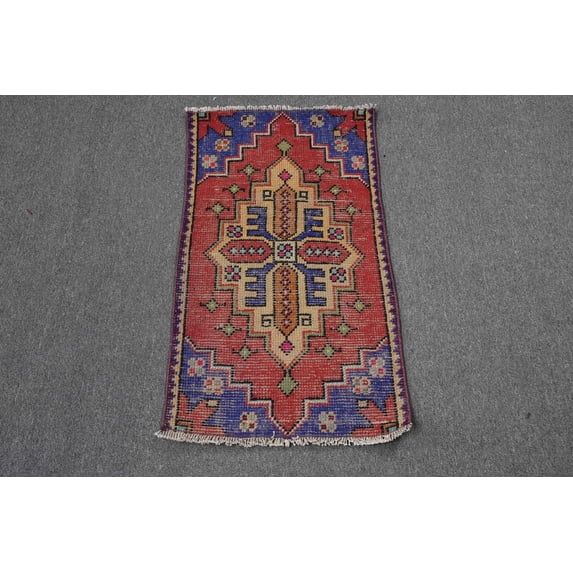 1.6x2.9 ft Small Rug, Wool Rug, Turkish Rug, Home Decor Rug, Vintage Rugs