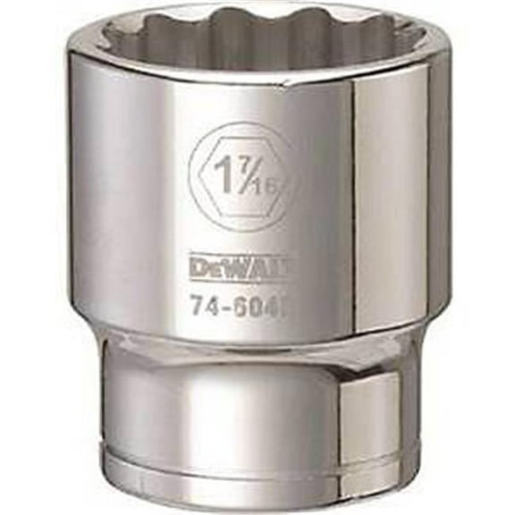 Stanley Tools DWMT74604OSP 0.75 Drive 12 Point Socket, 1.437 in.