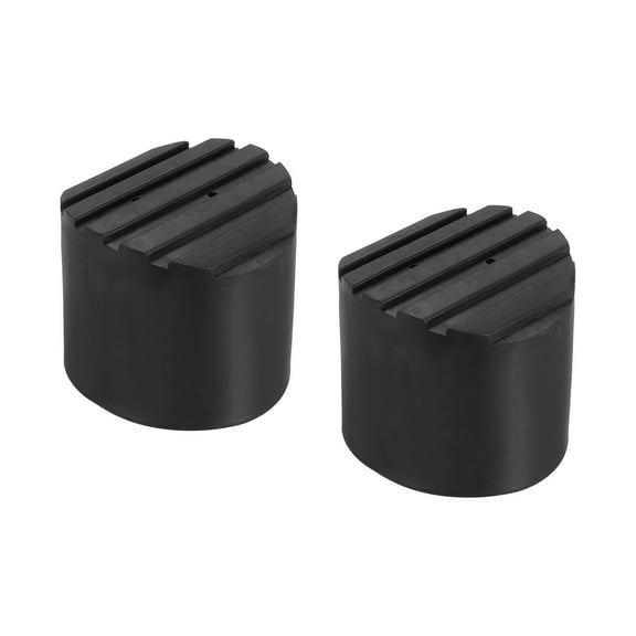 1.7"/44mm Ladder Non Slip Feet for Telescopic Folding Extension Ladder Protection, Black, 2 Pack