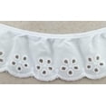 thumbnail image 1 of 1-7/8" Ruffled Gathered Embroidery Eyelet Trimming - 9 Continuous Yards, 1 of 2