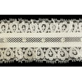 thumbnail image 1 of 1-7/8" Ruffled Gathered Stretch Lace w/ Rhinestones Trim - 5 Yards!, 1 of 2