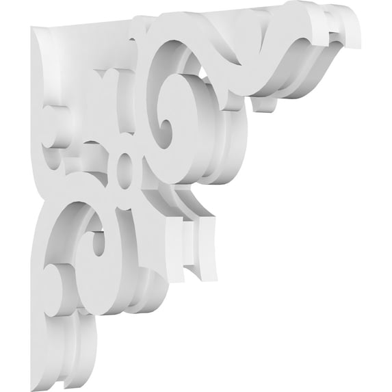 1 7/8"W x 10"D x 10"H Whitman Architectural Grade PVC Corbel