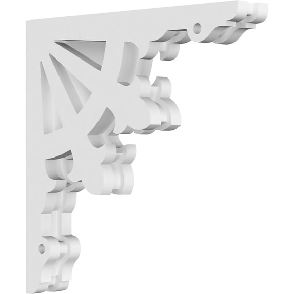 1 7/8"W x 12"D x 12"H Riley Architectural Grade PVC Corbel