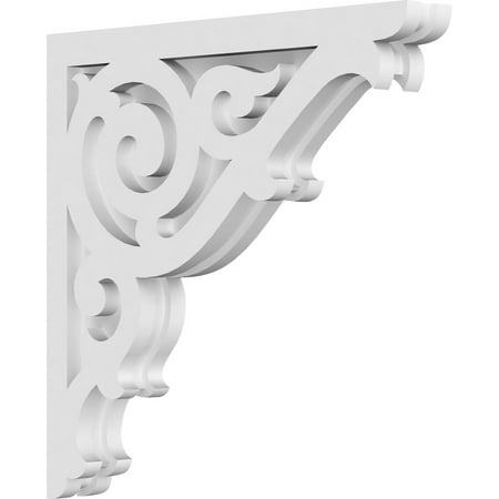 1 7/8"W x 14"D x 14"H Athens Architectural Grade PVC Corbel
