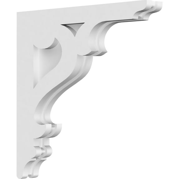 1 7/8"W x 14"D x 14"H Brontes Architectural Grade PVC Corbel