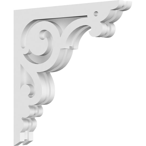 1 7/8"W x 14"D x 14"H Hurley Architectural Grade PVC Corbel