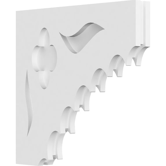 1 7/8"W x 14"D x 14"H Wellington Architectural Grade PVC Corbel