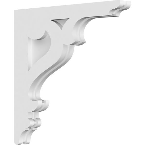 1 7/8"W x 16"D x 16"H Brontes Architectural Grade PVC Corbel