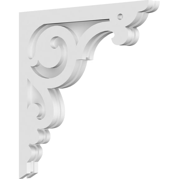 1 7/8"W x 20"D x 20"H Hurley Architectural Grade PVC Corbel