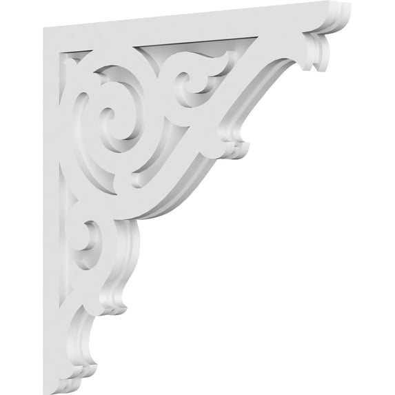 1 7/8"W x 22"D x 22"H Athens Architectural Grade PVC Corbel