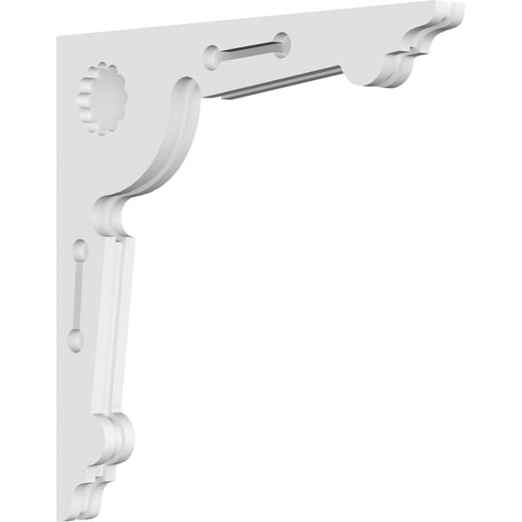 1 7/8"W x 22"D x 22"H Cena Architectural Grade PVC Corbel