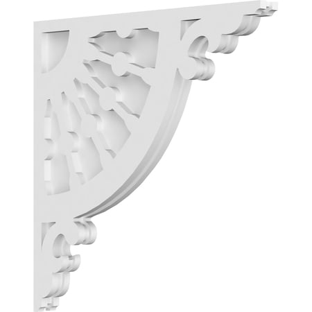 1 7/8"W x 22"D x 22"H Wagon Wheel Architectural Grade PVC Corbel