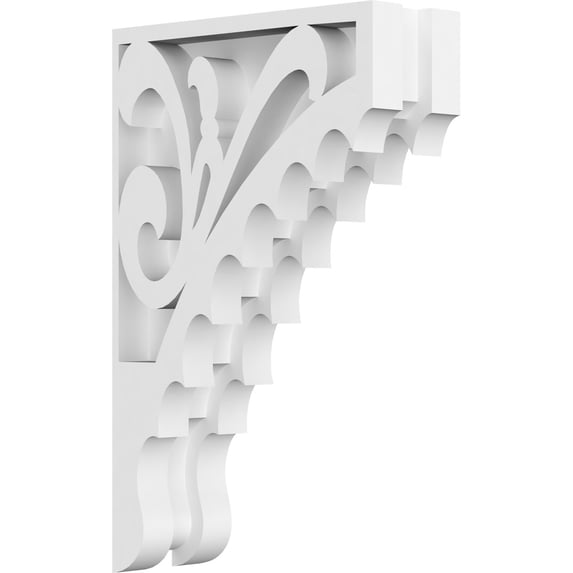 1 7/8"W x 5"D x 8"H Genova Architectural Grade PVC Corbel