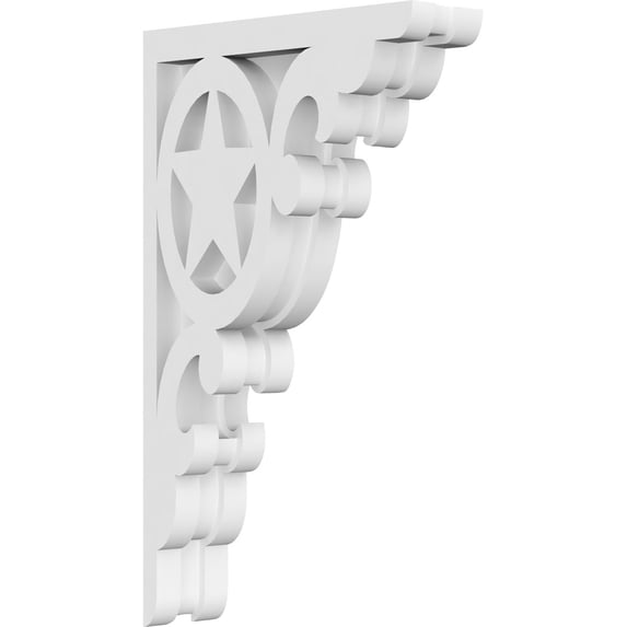 1 7/8"W x 6 1/2"D x 11"H Austin Architectural Grade PVC Corbel