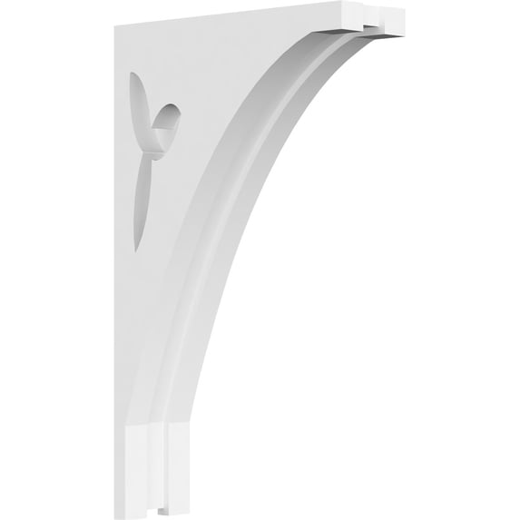 1 7/8"W x 6"D x 10"H Naple Architectural Grade PVC Corbel